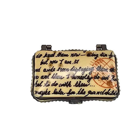 CBK Ltd Porcelain Magdspuri Letter Postcard Postage Mail Trinket Box - Picture 5 of 8